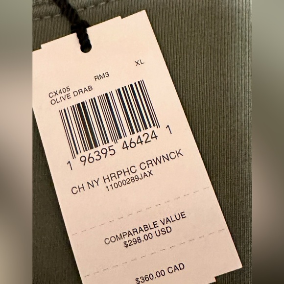 - Coach Men's XL Olive Green Sweatshirt 100% cotton second listing - Picture 3 of 14